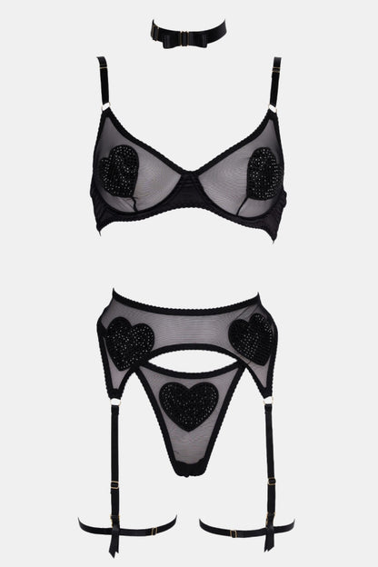 Valentina Heart Noir Set